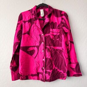 Cecilia Pettersson‎ Anthropologie Swan Print Button Down Top Shirt XXS